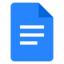 Logo for Google Dokumenter