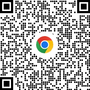 QR-kode for å laste ned Chrome-nettleseren på mobilenheter